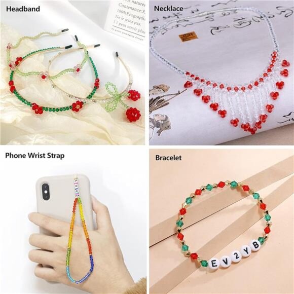 1800pcs 4mm Bicone Crystal Beads for Jewelry Making - Picture 5 of 7